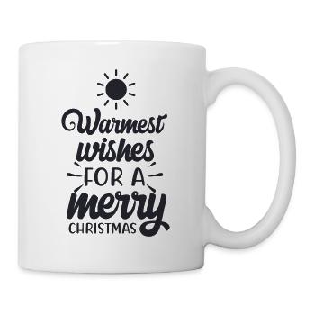 Vœux les plus chaleureux pour un joyeux Noël - Mug blanc - blanc - Droite