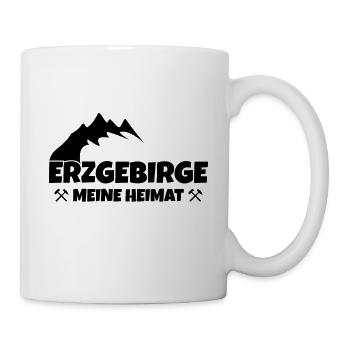 Bergbau im Erzgebirge - Tasse - Weiß - Rechts