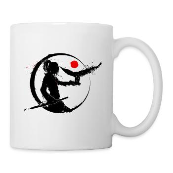 Japanese Samurai Ninja Fighter For Japan Fans - Mug - white - Right