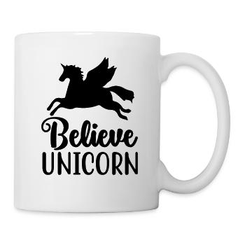 Croyance en la licorne Licorne - Mug blanc - blanc - Droite