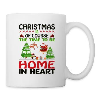 Fun Christmas is the time to be at home - Mug - white - Right