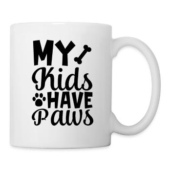 My children have paws - Mug - white - Right