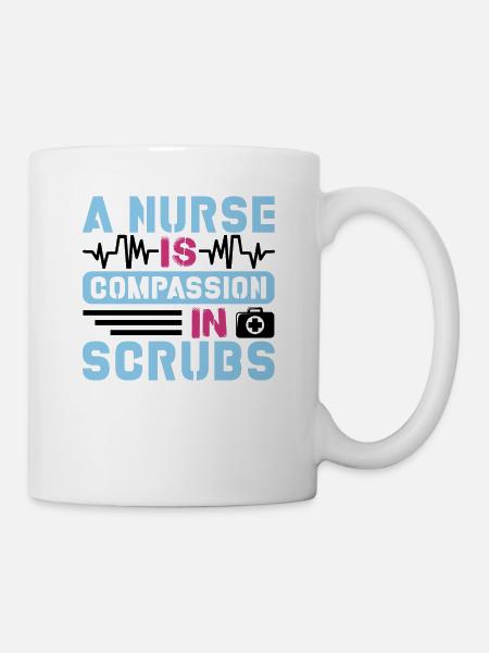 Krankenschwester Barmherzigkeit - Tasse - Weiß