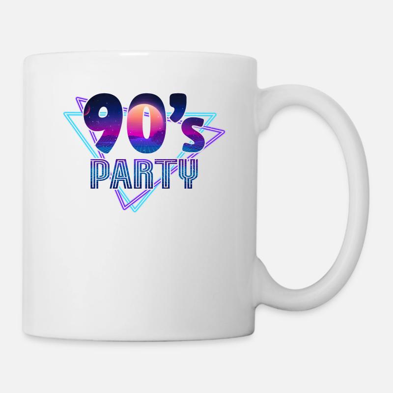 Fête des années 90 années 90 - Mug blanc - blanc