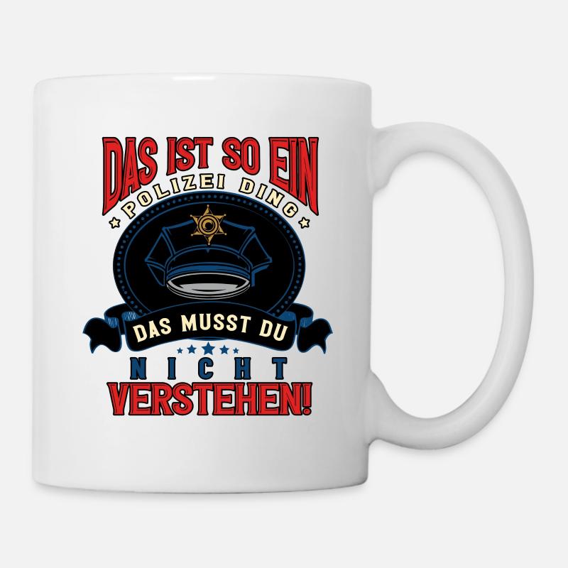 Polizist Polizei - Tasse - Weiß