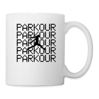 parkour - Tasse - Weiß - Rechts