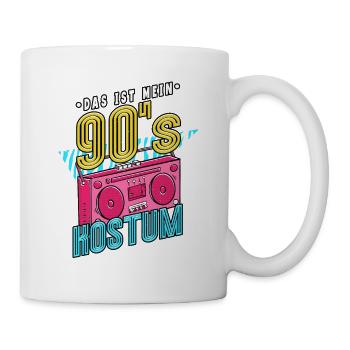 Das Ist Mein 90er Kostüm 90er Jahre - Tasse - Weiß - Rechts