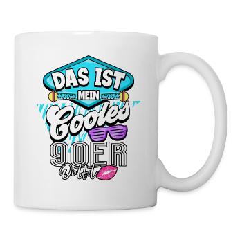90er Jahre - Tasse - Weiß - Rechts