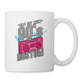 Das Ist Mein 90er Kostüm 90er Jahre - Tasse - Weiß - Rechts