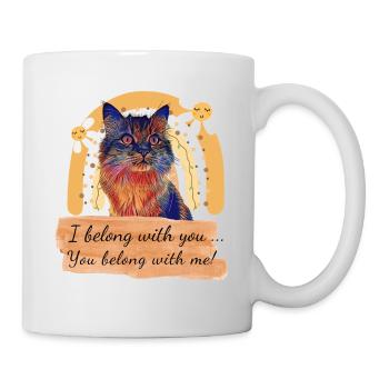 I belong with you, you belong with me! - Mug blanc - blanc - Droite