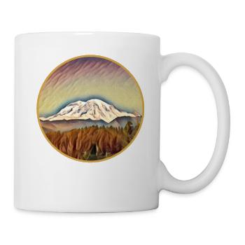 I love hiking in the mountains - Mug - white - Right