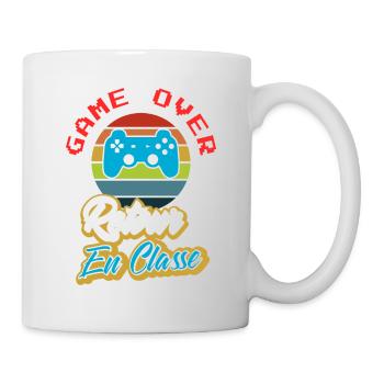 game over - retour à l école - Mug blanc - blanc - Droite