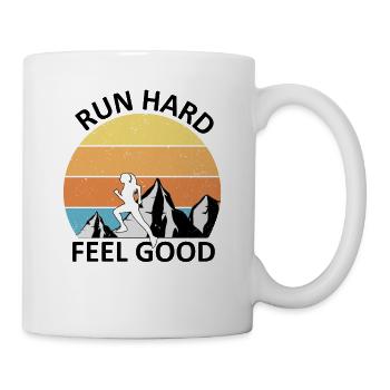 Trail Running - Mug blanc - blanc - Droite
