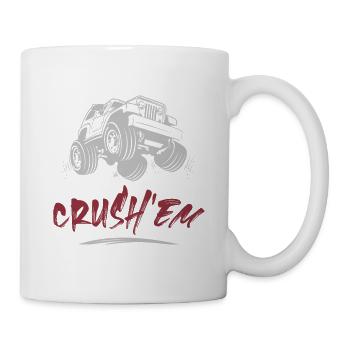 crush monster truck - Mug - white - Right