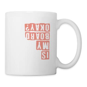 spruch skater skateboard - Tasse - Weiß - Rechts