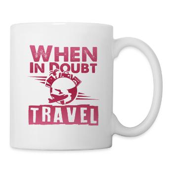 voyage voyage voyage dans le monde - Mug blanc - blanc - Droite