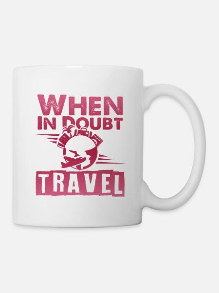 travel reise weltreise - Tasse - Weiß