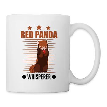 Chuchoteur de panda roux - Mug blanc - blanc - Droite
