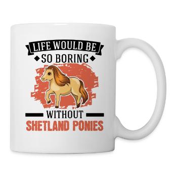 Shetland Pony Cadeau Shetty - Mug blanc - blanc - Droite