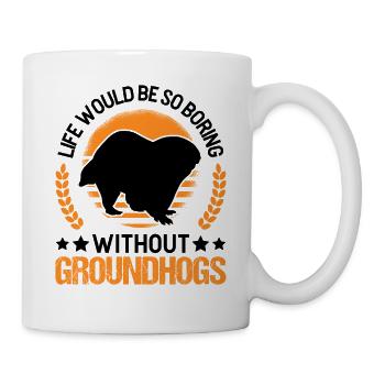 Murmeltier Groundhog Marmot Waldmurmeltier - Mug - white - Right