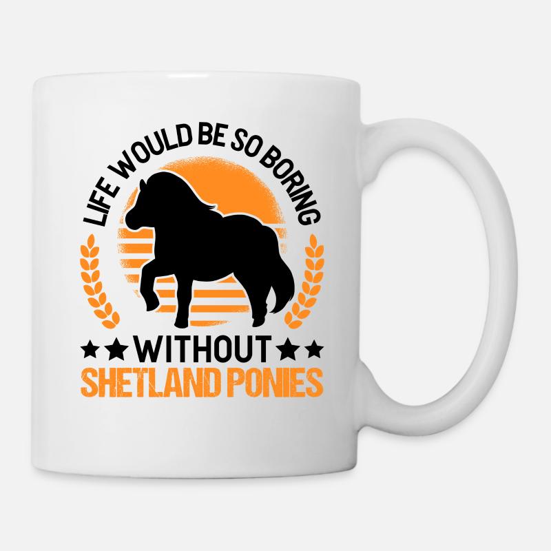 Shetland Pony Geschenk Shetty - Tasse - Weiß