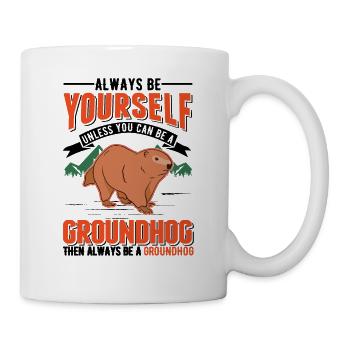 Murmeltier Groundhog Marmot Waldmurmeltier - Mug - white - Right