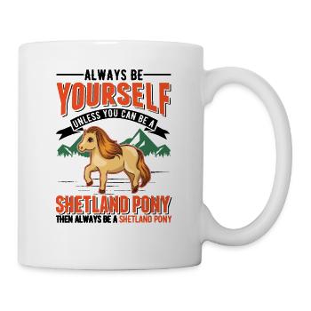Soyez toujours vous-même Shetland Pony Shetty - Mug blanc - blanc - Droite