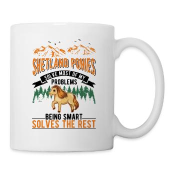 Shetland Pony Cadeau Shetty - Mug blanc - blanc - Droite