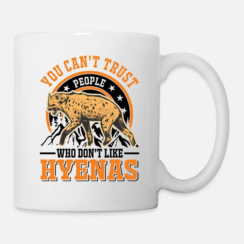 Hyäne Geschenk Erdwolf Hyena - Tasse - Weiß