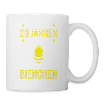 Nach 20 Jahren Dienst Noch Ein Flottes Bienchen - Tasse - Weiß - Rechts