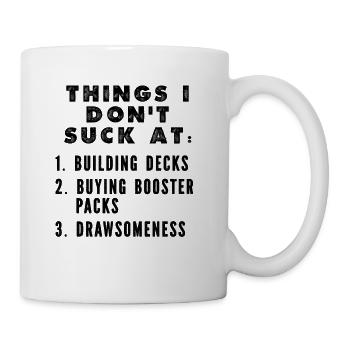 Trading Card Game Collector Funny Things I Don't - Mug - white - Right