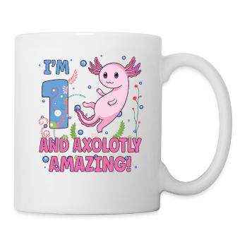 I'm 1 sweet axolotl 1st birthday gift - Mug - white - Right