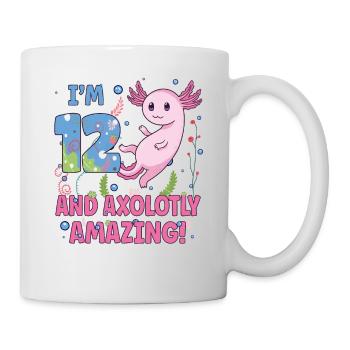 I'm 12 süßes Axolotl 12. Geburtstags Geschenk - Tasse - Weiß - Rechts