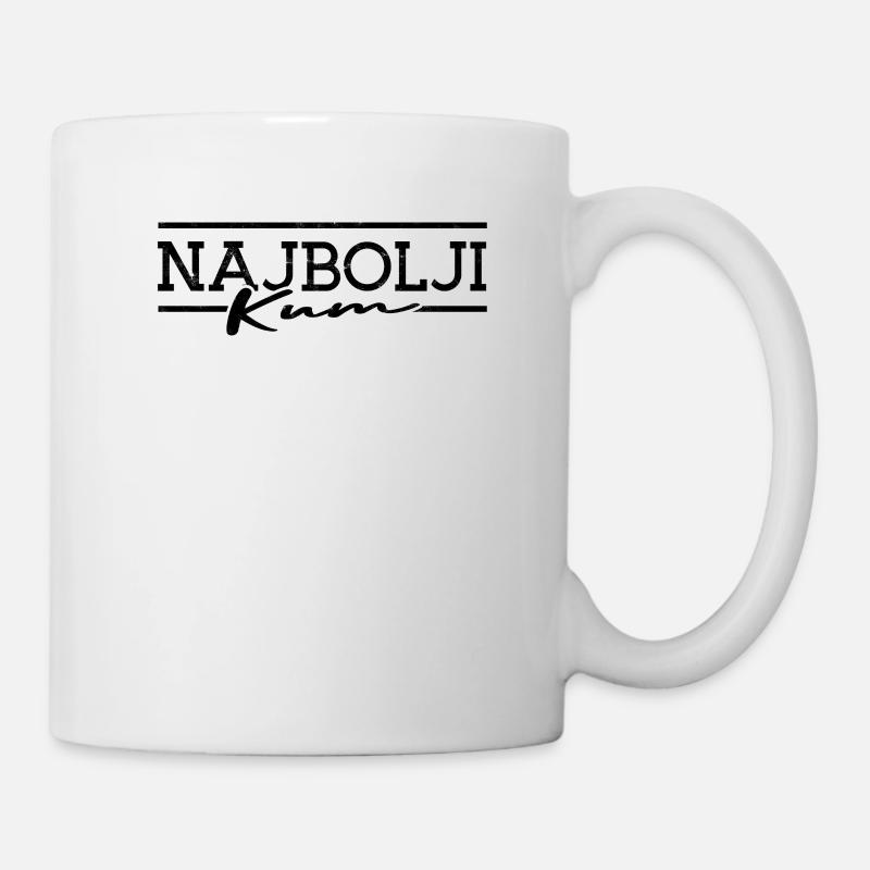 Balkan Spruch Najbolji Kum Geschenkidee - Tasse - Weiß