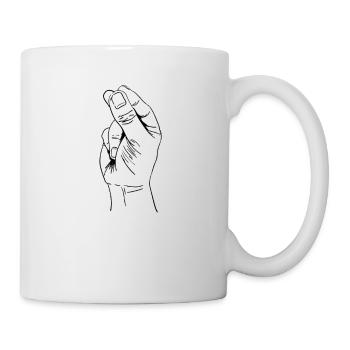 Balkan saying tri prsta - Idée cadeau orthodoxe - Mug blanc - blanc - Droite