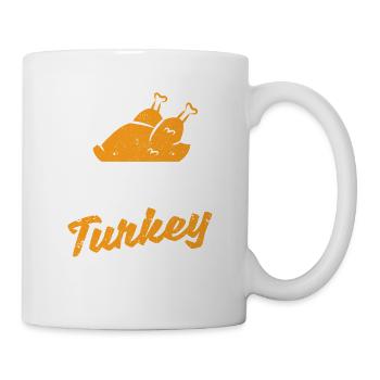 Respect for Turkey Funny cooked turkeys - Mug - white - Right