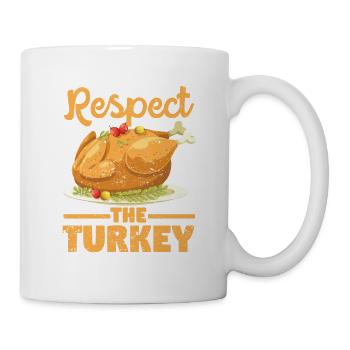 Lustige gekochte Truthähne Thanksgiving Day - Tasse - Weiß - Rechts