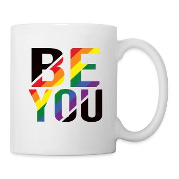 Be You Gay Pride Gay CSD Arc-en-ciel - Mug blanc - blanc - Droite