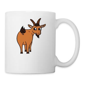 Des chèvres pour tous - Mug blanc - blanc - Droite