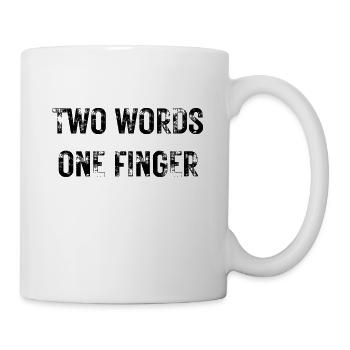 Texte dur pour les amateurs de sarcasme - Mug blanc - blanc - Droite