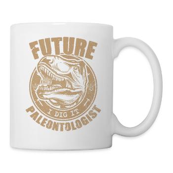 Zukünftiger Paläontologe Paläontologie Dinosaurier Liebhaber - Tasse - Weiß - Rechts
