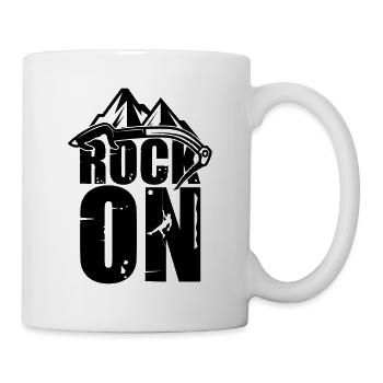 Rocher sur l’escalade de bloc Grimpeur - Mug blanc - blanc - Droite