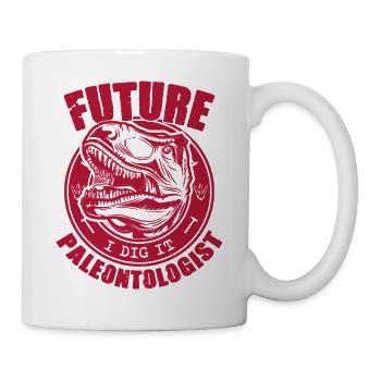 Zukünftiger Paläontologe Paläontologie Dinosaurier Liebhaber - Tasse - Weiß - Rechts
