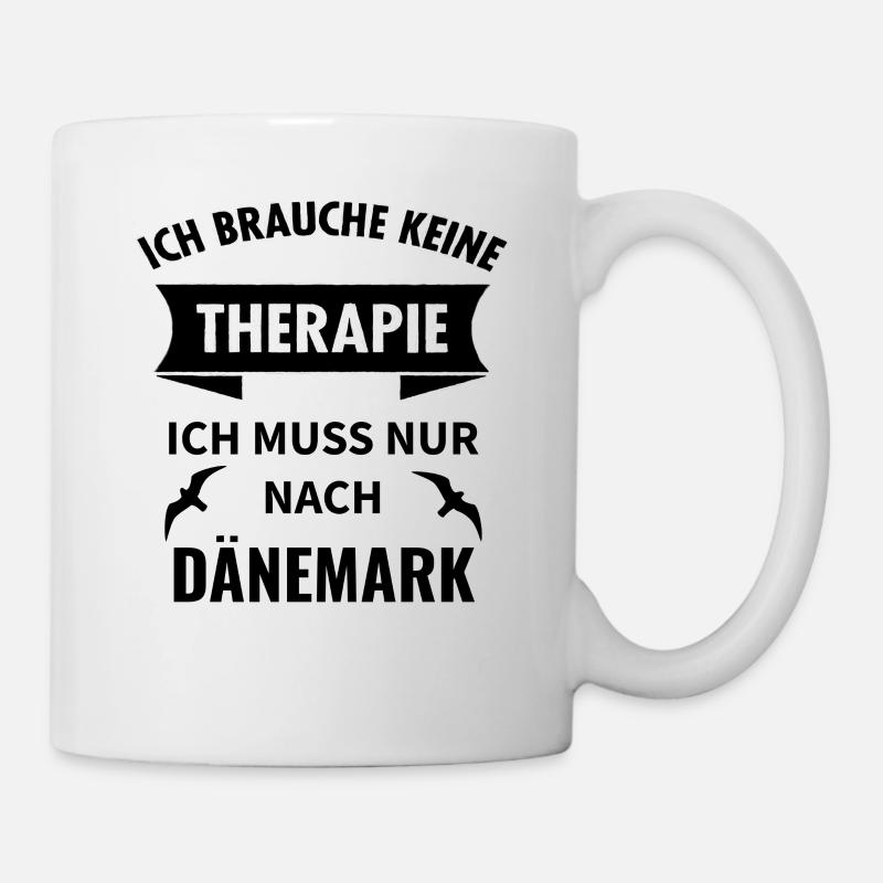 Dänemark Nordsee Ostsee Urlaub Idee - Tasse - Weiß