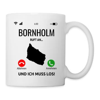 Bornholm Dänemark Insel Urlaub Idee - Tasse - Weiß - Rechts