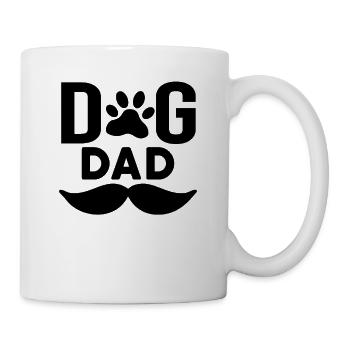 Hund Papa - Tasse - Weiß - Rechts