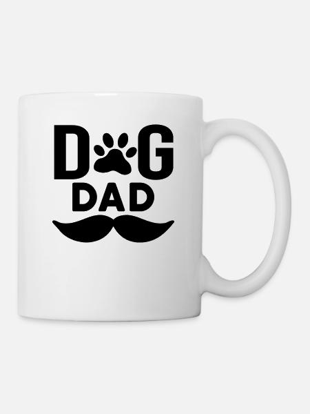 Hund Papa - Tasse - Weiß
