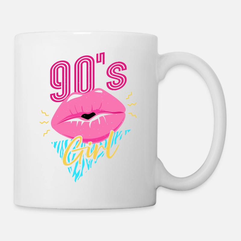 Fille des années 90 et 90 - Mug blanc - blanc