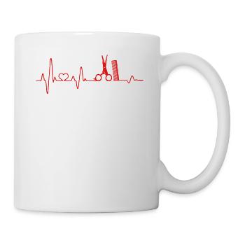 Friseurin - Tasse - Weiß - Rechts