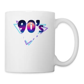 Fête des années 90 années 90 - Mug blanc - blanc - Droite